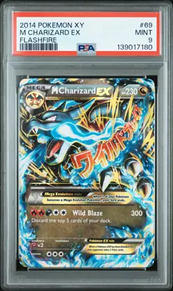2014 POKEMON XY FLASHFIRE #69 M CHARIZARD EX PSA 9 - Image 1