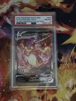 Pokemon TCG Charizard VMAX SWSH261 Black Star Promo PSA 8 - Image 1