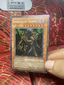 Yugioh Invader of Darkness IOC-111 Secret Rare NM 1st EDITION - Image 1