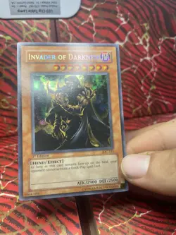 Yugioh Invader of Darkness IOC-111 Secret Rare NM 1st EDITION - Image 3