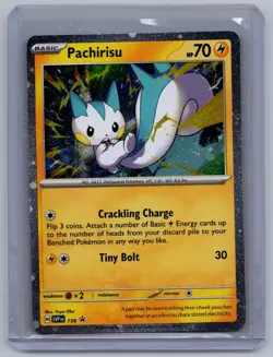 Pachirisu 158 Holo Promo Scarlet & Violet Promo Pokemon Near Mint - Image 1