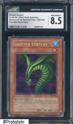 2003 Yu-Gi-Oh! Stairway Destined Duel SDD-002 Sinister Serpent Prismatic CGC 8.5 - Image 1
