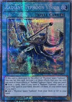 Radiant Typhoon Vision (Starlight Rare) RA05 Rarity Collection 5 Yu-Gi-Oh NM - Image 1