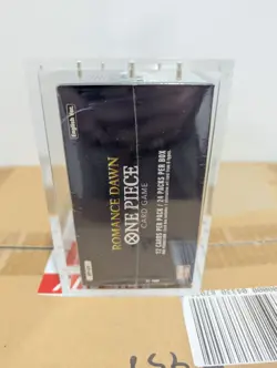 One Piece TCG OP-01 Romance Dawn Blue Bottom Booster Box Sealed w/ Acrylic Case - Image 2