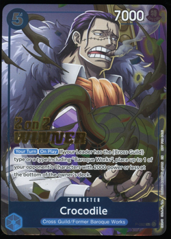 Crocodile Winner P-082 Gold Stamp 2025 One Piece 2-on-2 Battle English LP - Image 1
