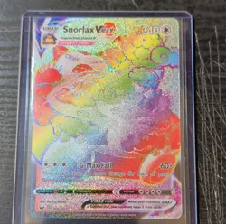 Pokemon Snorlax VMAX Secret Rare Full Art Holo 206/202 Sword & Shield G-Max Fall - Image 1