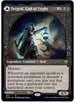 1x Tergrid, God of Fright / Tergrid's Lantern Showcase Kaldheim NM MTG - Image 1