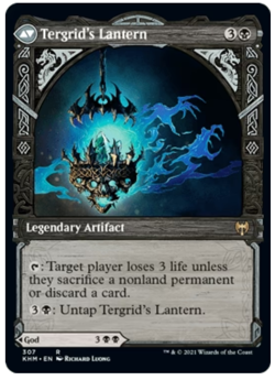 1x Tergrid, God of Fright / Tergrid's Lantern Showcase Kaldheim NM MTG - Image 2