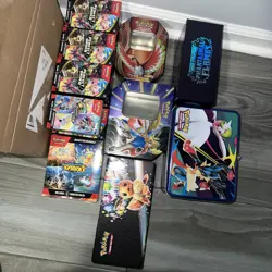 Pokemon Lot Destined Rivals Prismatic Phantasmal Mega JT PO Empty Box Lot - Image 1