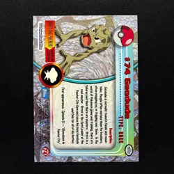 topps Pokemon TV Animation Series 1 Rainbow Holo Foil #74 Geodude - Image 2