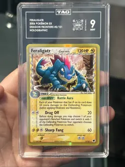 Pokemon TCG Feraligatr 2/101 EX Dragon Frontiers 2006 TAG 9 Mint - Image 1