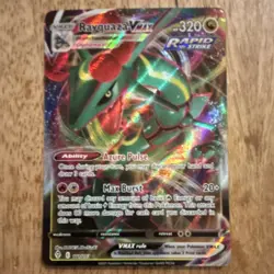 Pokemon TCG Rayquaza VMAX 218/203 Evolving Skies Full Art Holo Ultra Rare - Image 1