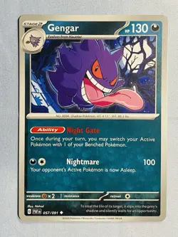 Gengar - 057/091 - Uncommon - Scarlet & Violet: Paldean Fates - Pokemon TCG - Image 1