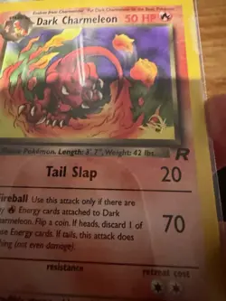 M/NM Dark CHARMELEON GOLD W-STAMP - 32/82 Kraft Australian Promo 2000 - Pokemon - Image 3