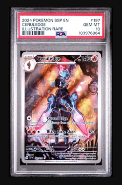 Pokemon TCG Ceruledge 197/191 Surging Sparks PSA 10 English GEM MINT - Image 1