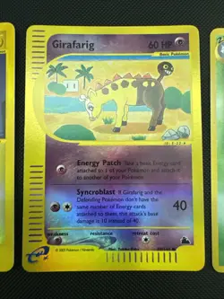 Pokemon TCG Electrode Girafarig Crobat Holo Rare Lot WOTC Vintage NM/LP - Image 4