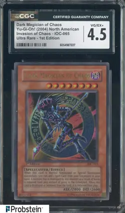2004 Yu-Gi-Oh! Invasion of Chaos IOC-065 Dark Magician of Chaos 1st Ed CGC 4.5 - Image 1