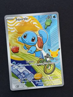 (3x) Squirtle 039 First Partner Illustration Pokemon 30th Anniversary NM - Image 5