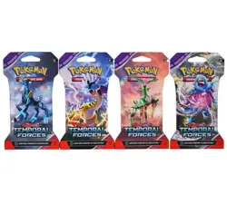 Pokemon Scarlet & Violet Temporal Forces Sleeved Booster Random Art - Image 1