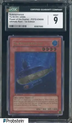 2006 Yu-Gi-Oh! Power of Duelist EN008 Submarineroid Ultimate 1st Ed CGC 9 - Image 1