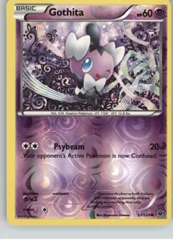 Gothita 32/124 Common Fates Collide Pokemon Reverse Holo Near Mint - Image 1