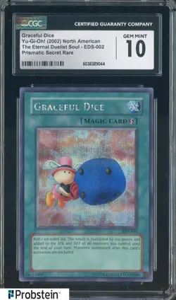 2002 Yu-Gi-Oh! The Eternal Duelist Soul 002 Graceful Dice Prismatic CGC 10 - Image 1