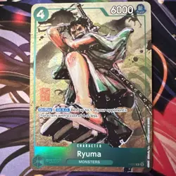 Ryuma One Piece TCG Best Selection Vol.3 Promo #P-072 - Image 2