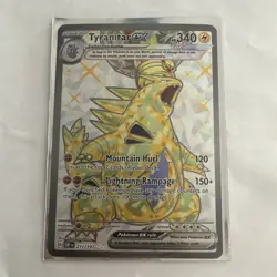 Pokemon TCG Tyranitar EX-211/197-SV03: Obsidian Flames Ultra Rare Holo Card - Image 1