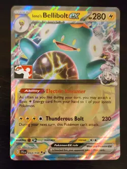 Pokemon Card Iono's Bellibolt ex 053/159 - Prize Pack - SV Journey Together - Image 1