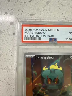 2025 POKEMON MEG EN-MEGA EVOLUTION ILLUSTRATION RARE #146 MARSHADOW PSA 10 MINT - Image 2