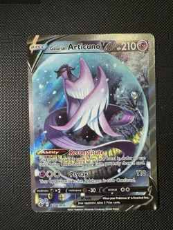 Pokemon Chilling Reign Galarian Articuno V Alt Art Ultra Rare Holo 170/198 NM - Image 1