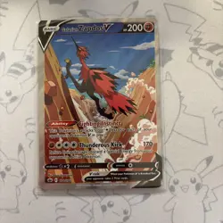 Galarian Zapdos V 174/198 Chilling Reign Alternate Alt Full Art Pokemon Card NM - Image 1