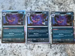 Pokemon TCG Gengar Holo/Reverse Holo Prefect Order 050/088 Lot (3) - Image 1