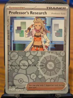 Pokemon TCG Scarlet & Violet Base Professor's Research Reverse Holo Rare 189/198 - Image 1