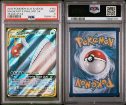 Magikarp & Wailord Gx Team Up Psa 9 Pokemon Sun Moon 160/181 - Image 1