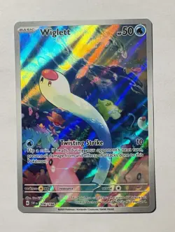 Pokemon Wiglett 206/198 Scarlet & Violet Illustration Rare English NM - Image 1
