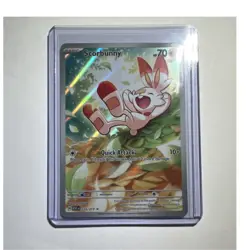 Pokemon TCG Scorbunny 225/217 Illustration Rare Full Art Holo 70 HP EN - Image 1