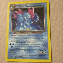 Pokemon Dark Feraligatr 5/105 Neo Destiny 1st Edition Holo Rare 80 HP English - Image 1