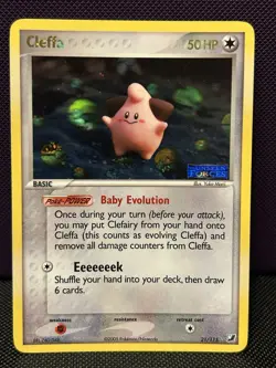 Pokemon TCG Unseen Forces Cleffa Reverse Holo Stamp Rare NM/LP Condition - Image 1