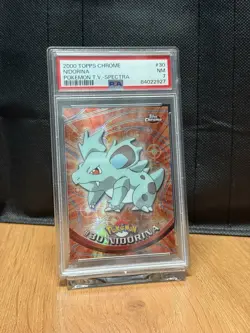 2000 TOPPS CHROME POKEMON T.V. SPECTRA #30 NIDORINA PSA 7 - Image 2