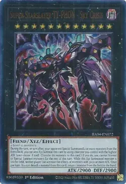 Yugioh! Super Starslayer TY-PHON - Sky Crisis - RA04-EN072 - Ultra Rare - 1st Ed - Image 1