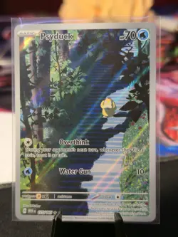 Psyduck 175/165 SV: 151 Illustration Rare Full Art Holo Pokemon Card NM - Image 1