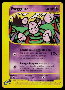 Pokemon Card - Exeggcute Aquapolis 77/147 Common - Image 1