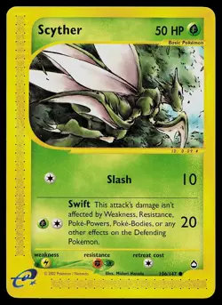 Pokemon Card - Scyther Aquapolis 106/147 Common - Image 1