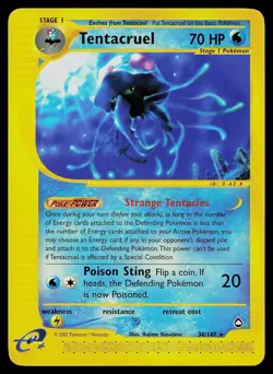 Pokemon Card - Tentacruel Aquapolis 38/147 Rare - Image 1
