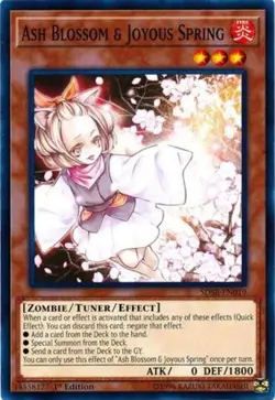 Yugioh! LP Ash Blossom & Joyous Spring - SDSB-EN019 - Common - 1st Edition Light - Image 1