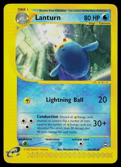 Pokemon Card - Lanturn Aquapolis 20 Rare - Image 1