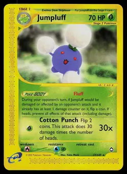 Pokemon Card - Jumpluff Aquapolis 17/147 Rare - Image 1