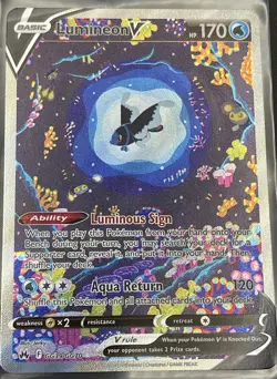 Pokemon TCG Lumineon v Galarian Gallery Ultra Rare Card GG39/GG70 Crown Zenith - Image 1