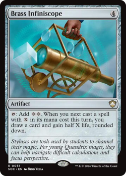 MTG Magic 1x Brass Infiniscope (M/NM) Commander Secrets of Strixhaven - Image 1